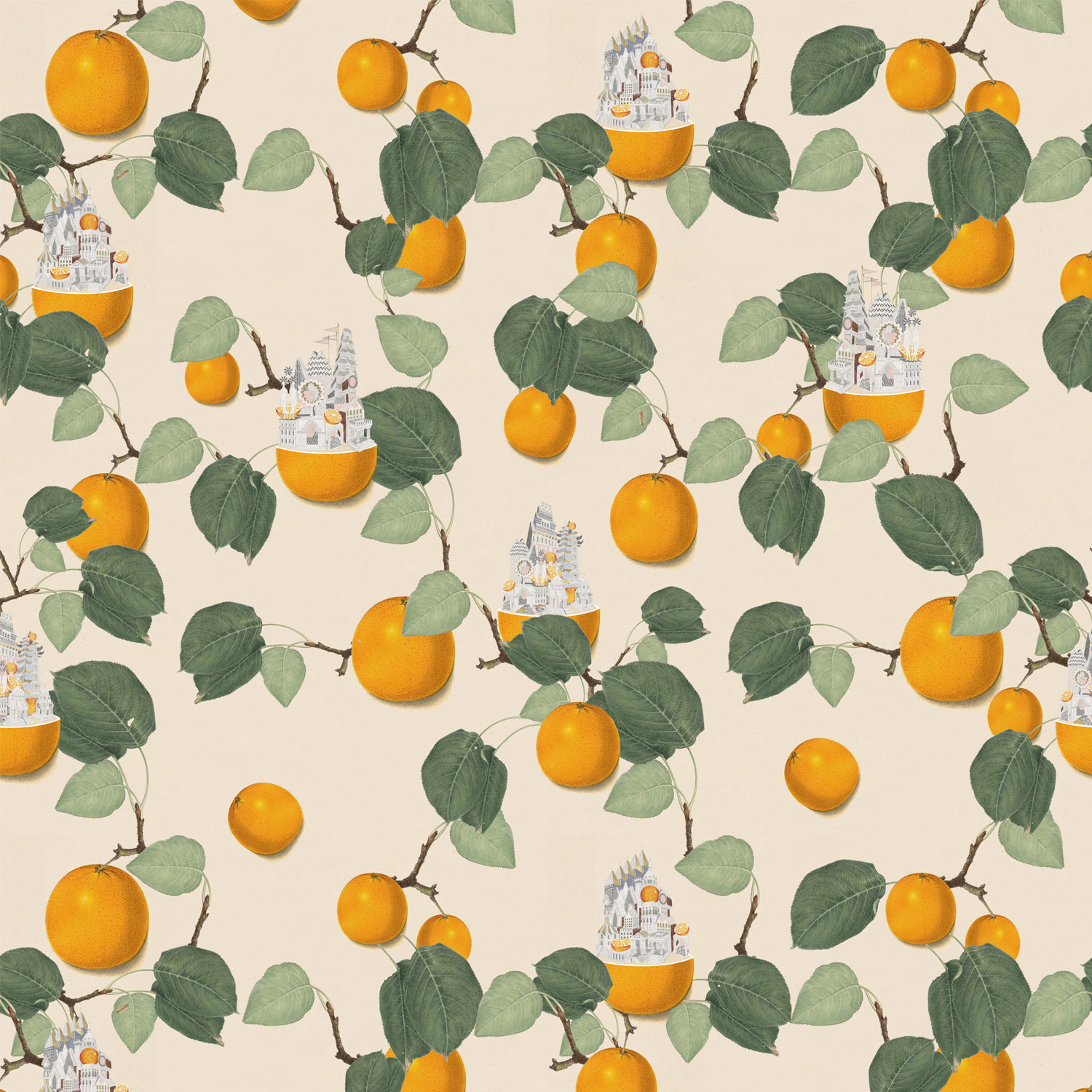 Cole and Son wallpaper Orange Blossom 1004